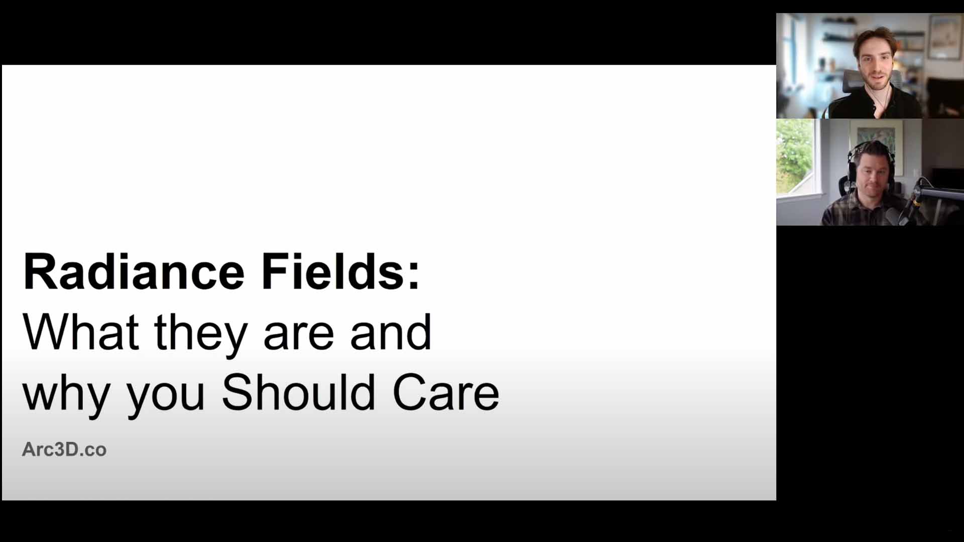 ARC First webinar screencap with Jonathan Stephens and Michael Rubluff